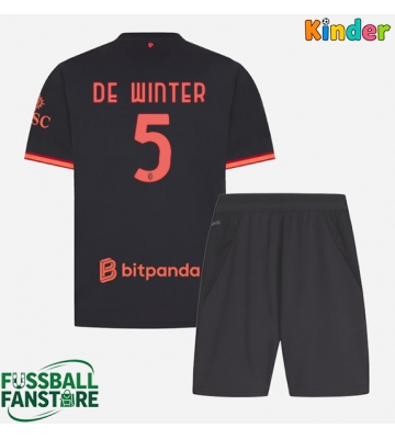 AC Milan Koni De Winter #5 Replik 3rd trikot Kinder 2026-27 Kurzarm (+ Kurze Hosen)